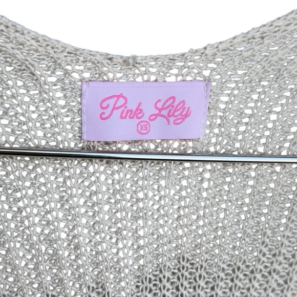 Pink Lily Oversized Long Sleeve Open Cardigan Size XS NWOT - Picture 5 of 9